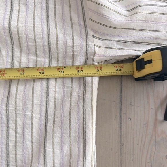 A.L.C. Carissa Long Sleeve Top in Lavender/Ivory Stripes Size 0 - Picture 11 of 13